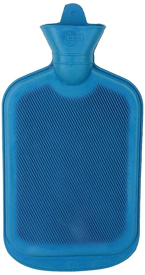 Dr Diaz Rubber Hot Water Bag for Pain Relief | Non Electrical Leakproof (1000 ML, Multicolour) Color Depends On Availability