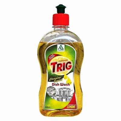 Aplomb TRIG Clean Natural Dishwashing Liquid with Lime and Basil Fragrance | Powered by Lemon | Leaves No Residue | Eco-Friendly & Plant-Based | 500 ml Bottle