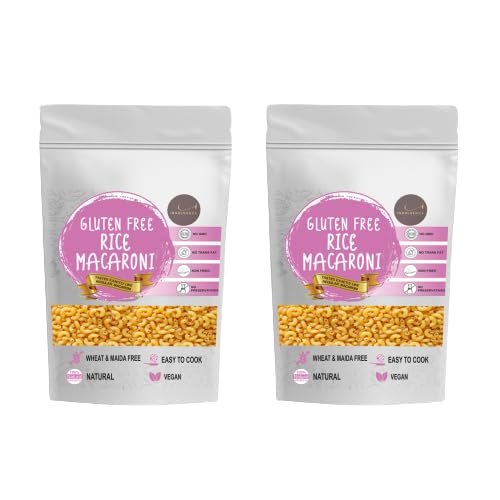 INDULGENCE Gluten Free Rice Macaroni Pack of 2 (400 Gms)