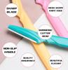 CARAPACE Reusable Face Razor For Women | Exfoliating Dermaplaning Tool | Dermaplane Razor for Eyebrows, Upper lips, Chin, Side Locks, Forehead | 3 Razor per Set for facial hair removal (4) view 2