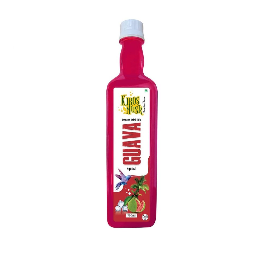 KIROS MUSK Mixer for Drinks, Juices, Beverage Sharbat Syrup, Ready to Mix & Drink Sharbat -Guva