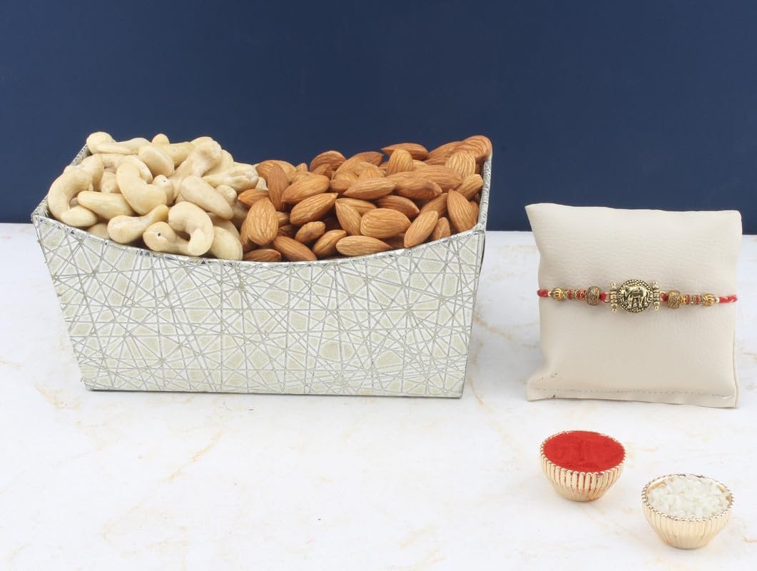 SFU E Com Dry Fruit Hamper For Rakshabandhan Gift | Dry Fruit And Rakhi For Brother | Dry Fruit Basket Hamper | 152