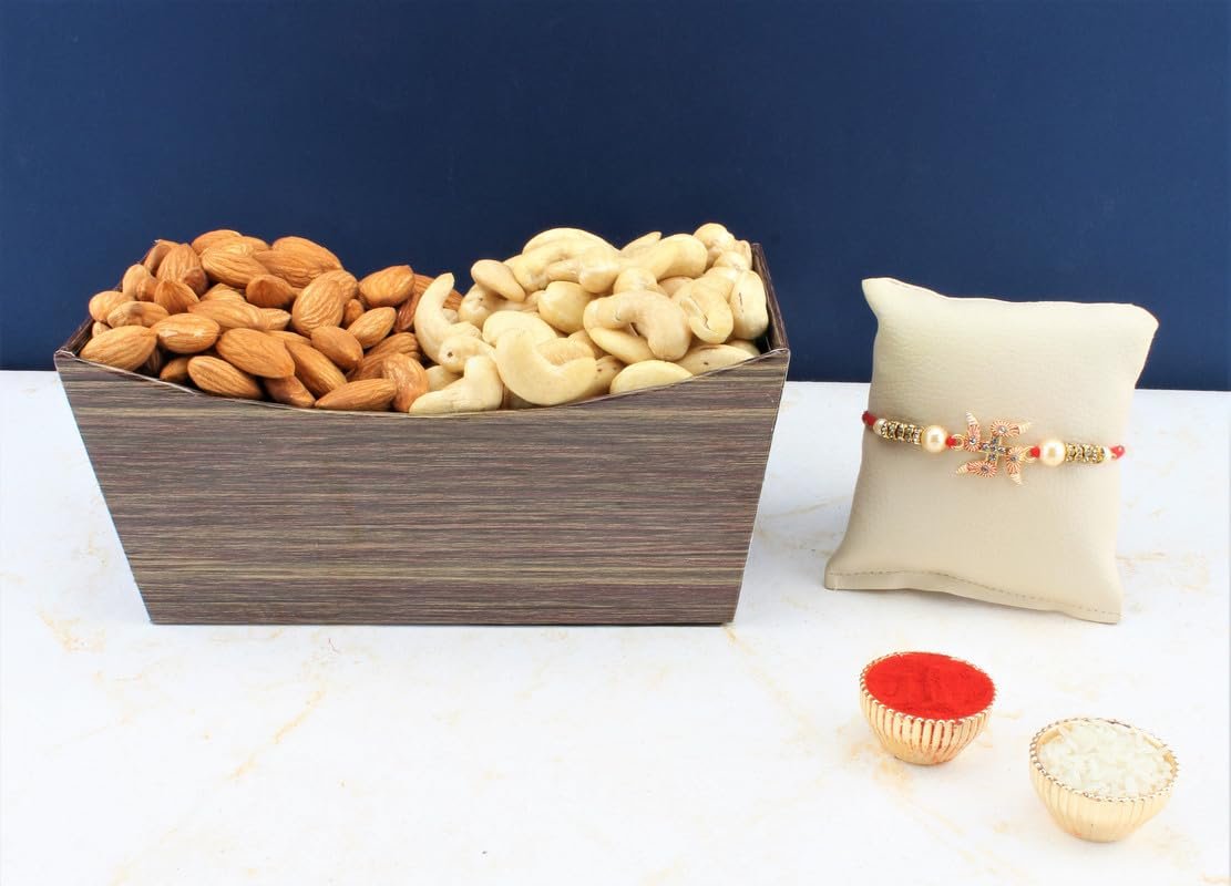 SFU E Com Dry Fruit Hamper For Rakshabandhan Gift | Dry Fruit And Rakhi For Brother | Dry Fruit Basket Hamper | 76