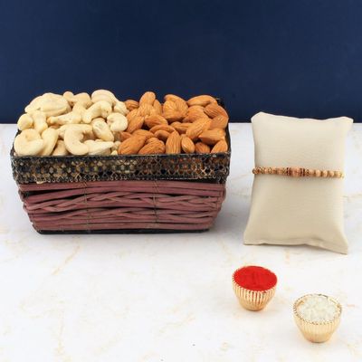 SFU E Com Dry Fruit Hamper For Rakshabandhan Gift | Dry Fruit And Rakhi For Brother | Dry Fruit Basket Hamper | 43