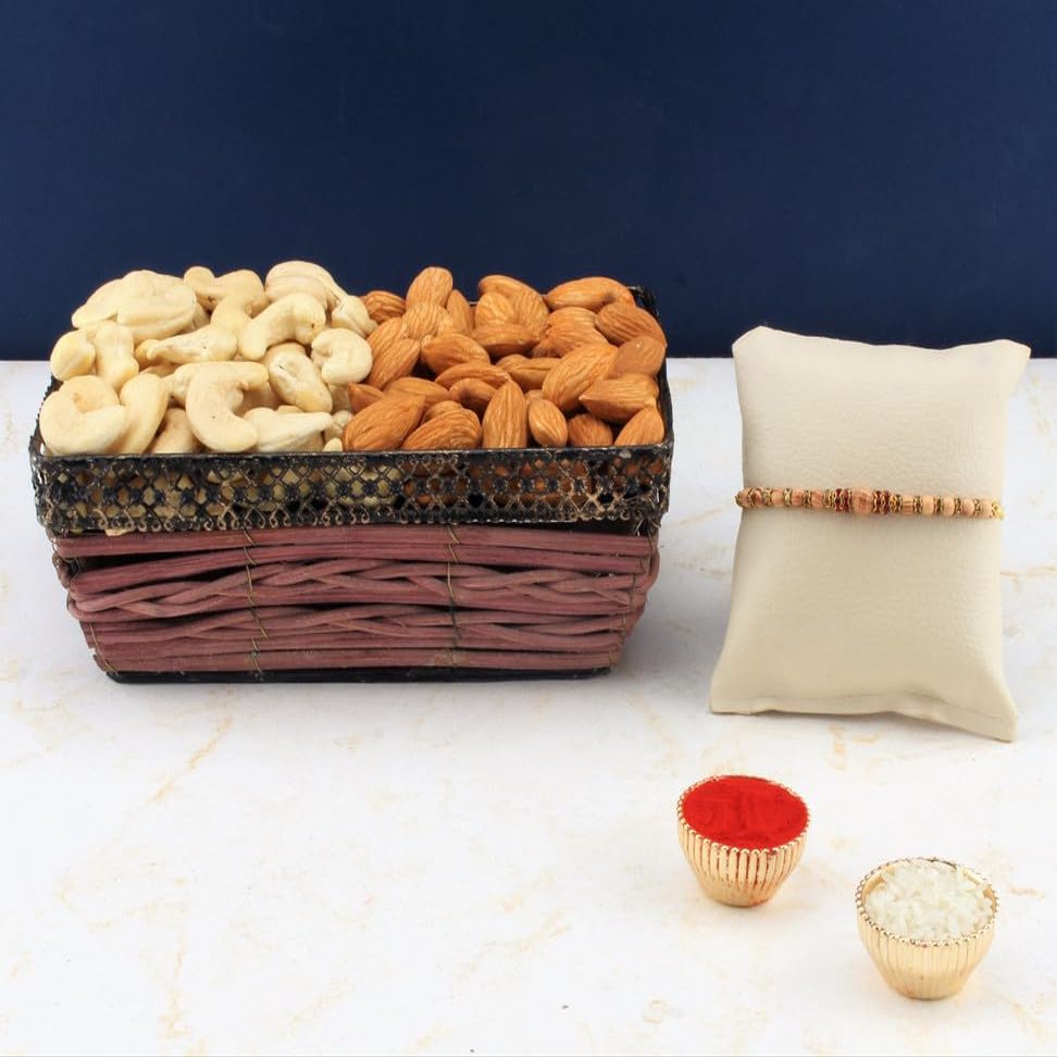 SFU E Com Dry Fruit Hamper For Rakshabandhan Gift | Dry Fruit And Rakhi For Brother | Dry Fruit Basket Hamper | 43