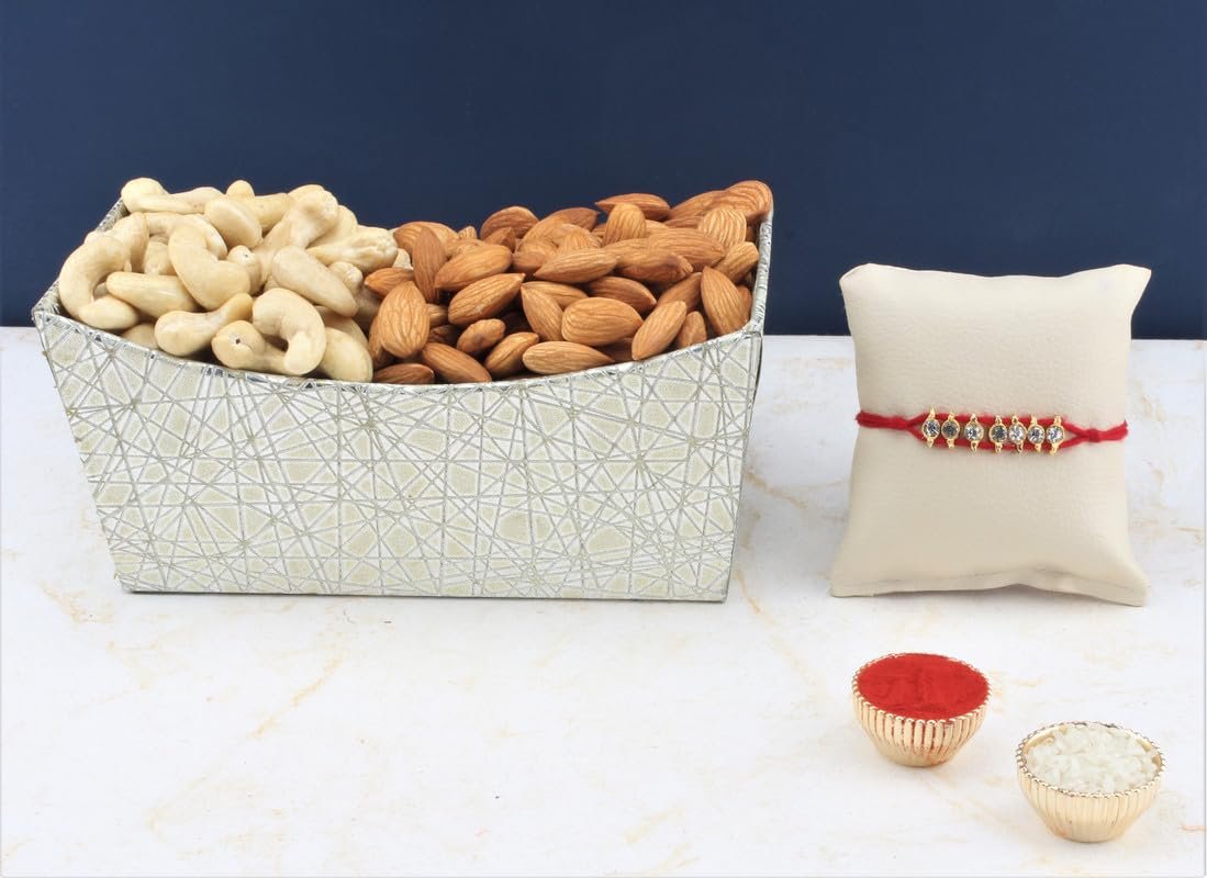 SFU E Com Dry Fruit Hamper For Rakshabandhan Gift | Dry Fruit And Rakhi For Brother | Dry Fruit Basket Hamper | 153