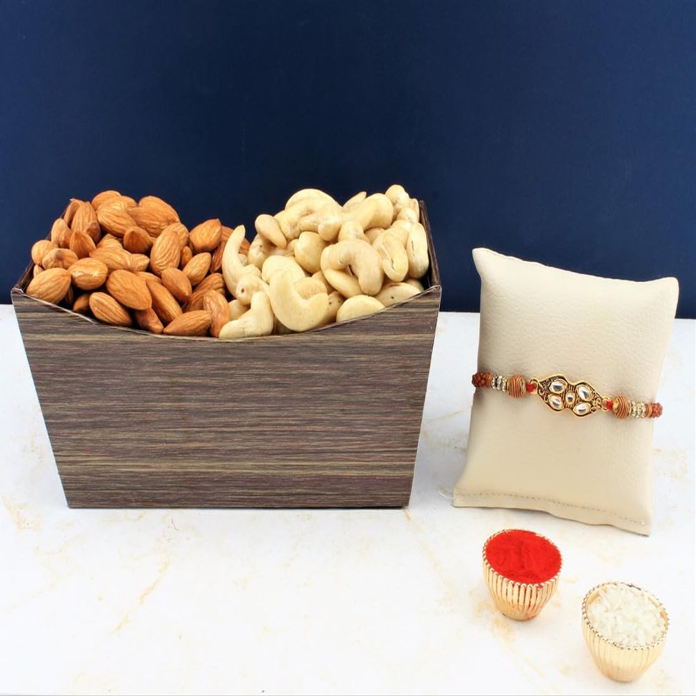 SFU E Com Dry Fruit Hamper For Rakshabandhan Gift | Dry Fruit And Rakhi For Brother | Dry Fruit Basket Hamper | 64