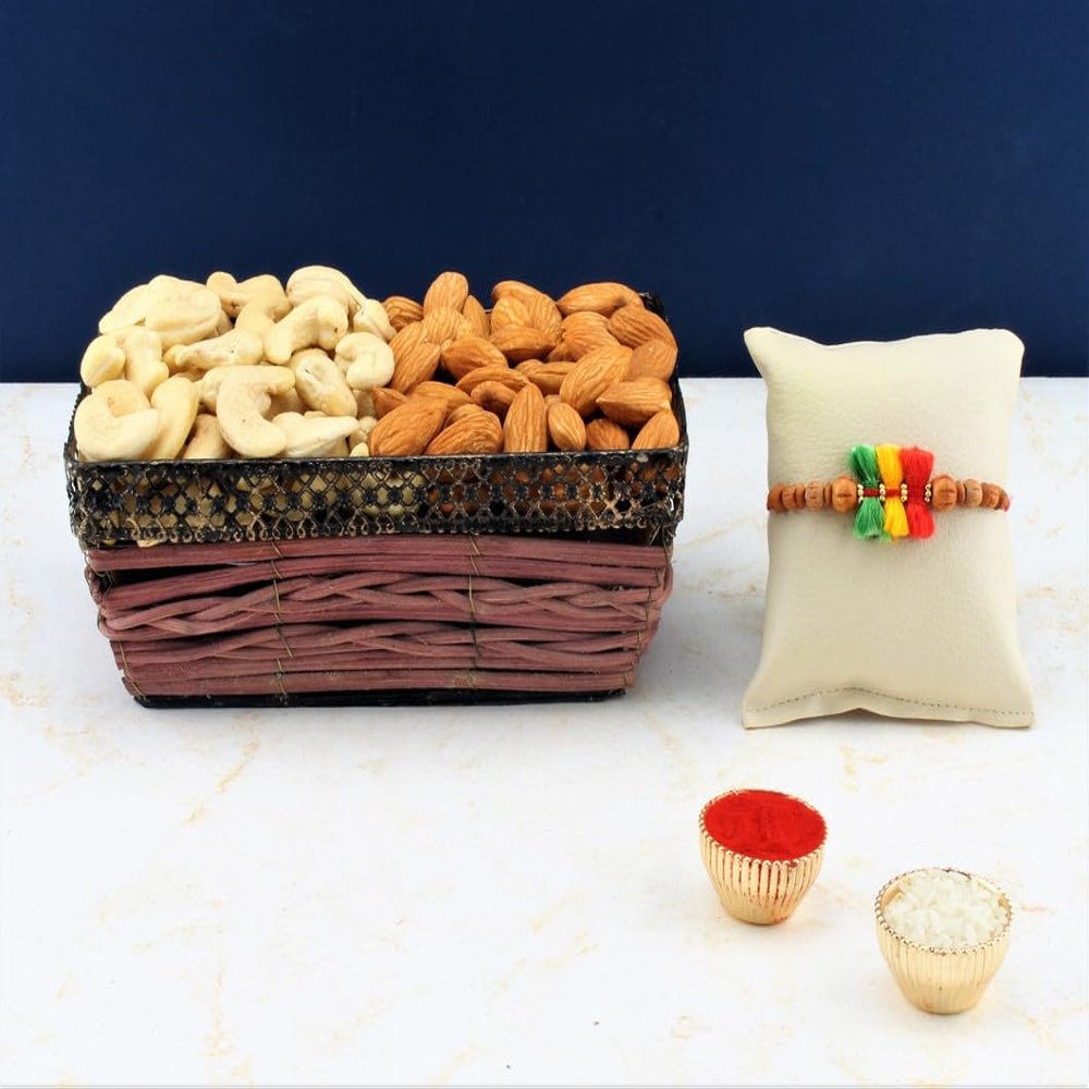 SFU E Com Dry Fruit Hamper For Rakshabandhan Gift | Dry Fruit And Rakhi For Brother | Dry Fruit Basket Hamper | 03