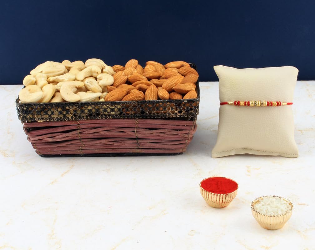 SFU E Com Dry Fruit Hamper For Rakshabandhan Gift | Dry Fruit And Rakhi For Brother | Dry Fruit Basket Hamper | 13