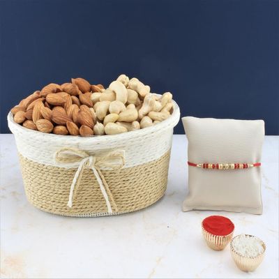 SFU E Com Dry Fruit Hamper For Rakshabandhan Gift | Dry Fruit And Rakhi For Brother | Dry Fruit Basket Hamper | 223