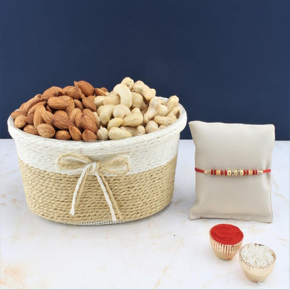 SFU E Com Dry Fruit Hamper For Rakshabandhan Gift | Dry Fruit And Rakhi For Brother | Dry Fruit Basket Hamper | 223