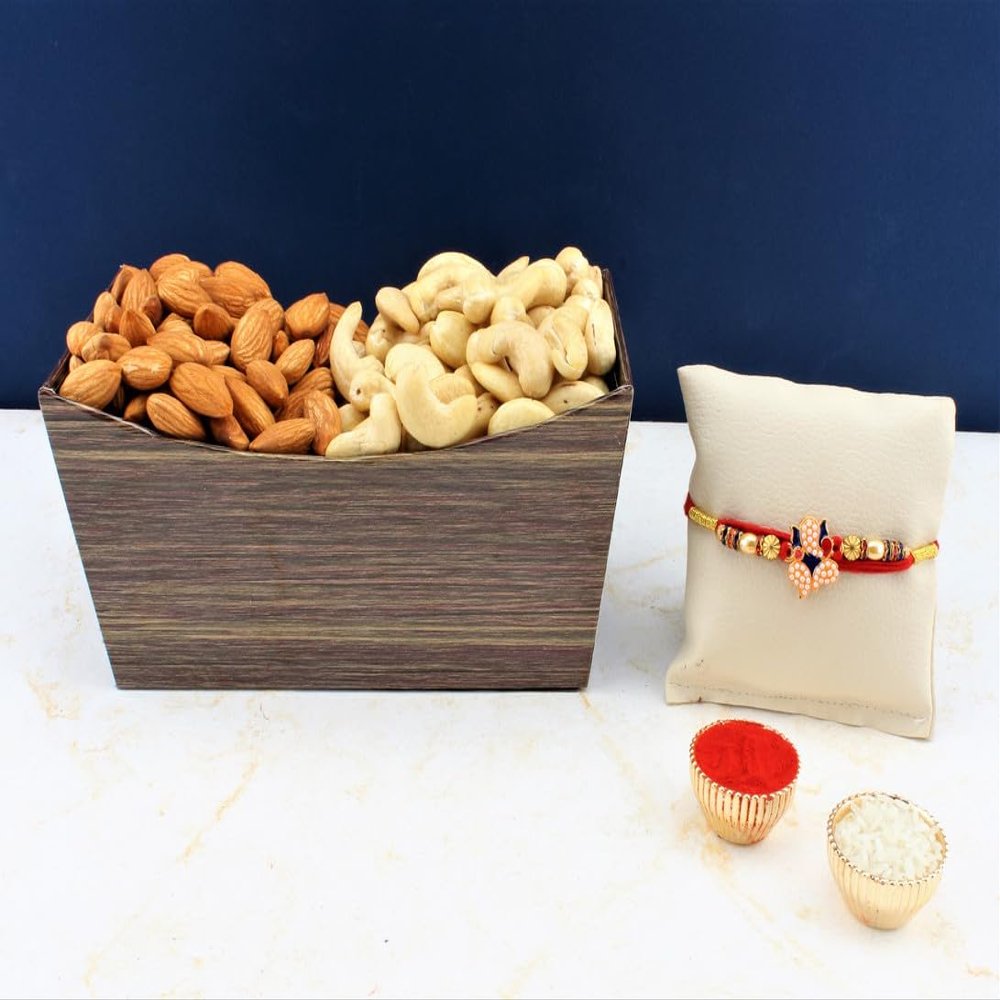 SFU E Com Dry Fruit Hamper For Rakshabandhan Gift | Dry Fruit And Rakhi For Brother | Dry Fruit Basket Hamper | 61