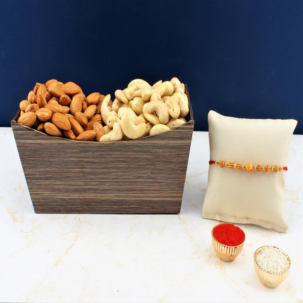 SFU E Com Dry Fruit Hamper For Rakshabandhan Gift | Dry Fruit And Rakhi For Brother | Dry Fruit Basket Hamper | 57