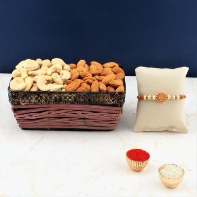 SFU E Com Dry Fruit Hamper For Rakshabandhan Gift | Dry Fruit And Rakhi For Brother | Dry Fruit Basket Hamper | 28