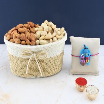 SFU E Com Dry Fruit Hamper For Rakshabandhan Gift | Dry Fruit And Rakhi For Brother | Dry Fruit Basket Hamper | 232