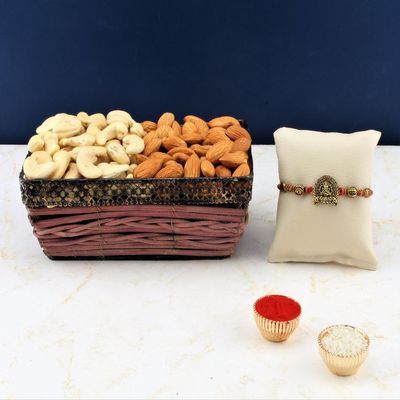 SFU E Com Dry Fruit Hamper For Rakshabandhan Gift | Dry Fruit And Rakhi For Brother | Dry Fruit Basket Hamper | 32