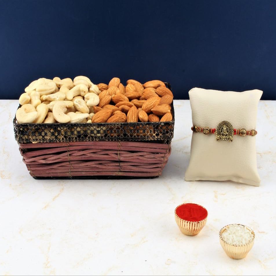 SFU E Com Dry Fruit Hamper For Rakshabandhan Gift | Dry Fruit And Rakhi For Brother | Dry Fruit Basket Hamper | 32