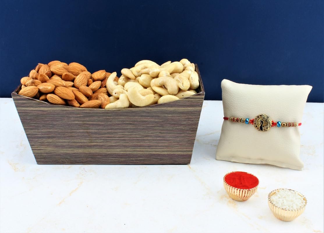 SFU E Com Dry Fruit Hamper For Rakshabandhan Gift | Dry Fruit And Rakhi For Brother | Dry Fruit Basket Hamper | 69