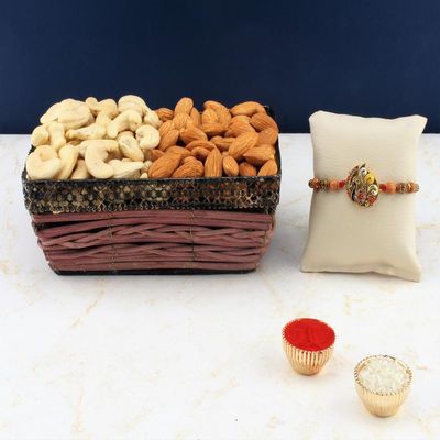 SFU E Com Dry Fruit Hamper For Rakshabandhan Gift | Dry Fruit And Rakhi For Brother | Dry Fruit Basket Hamper | 27