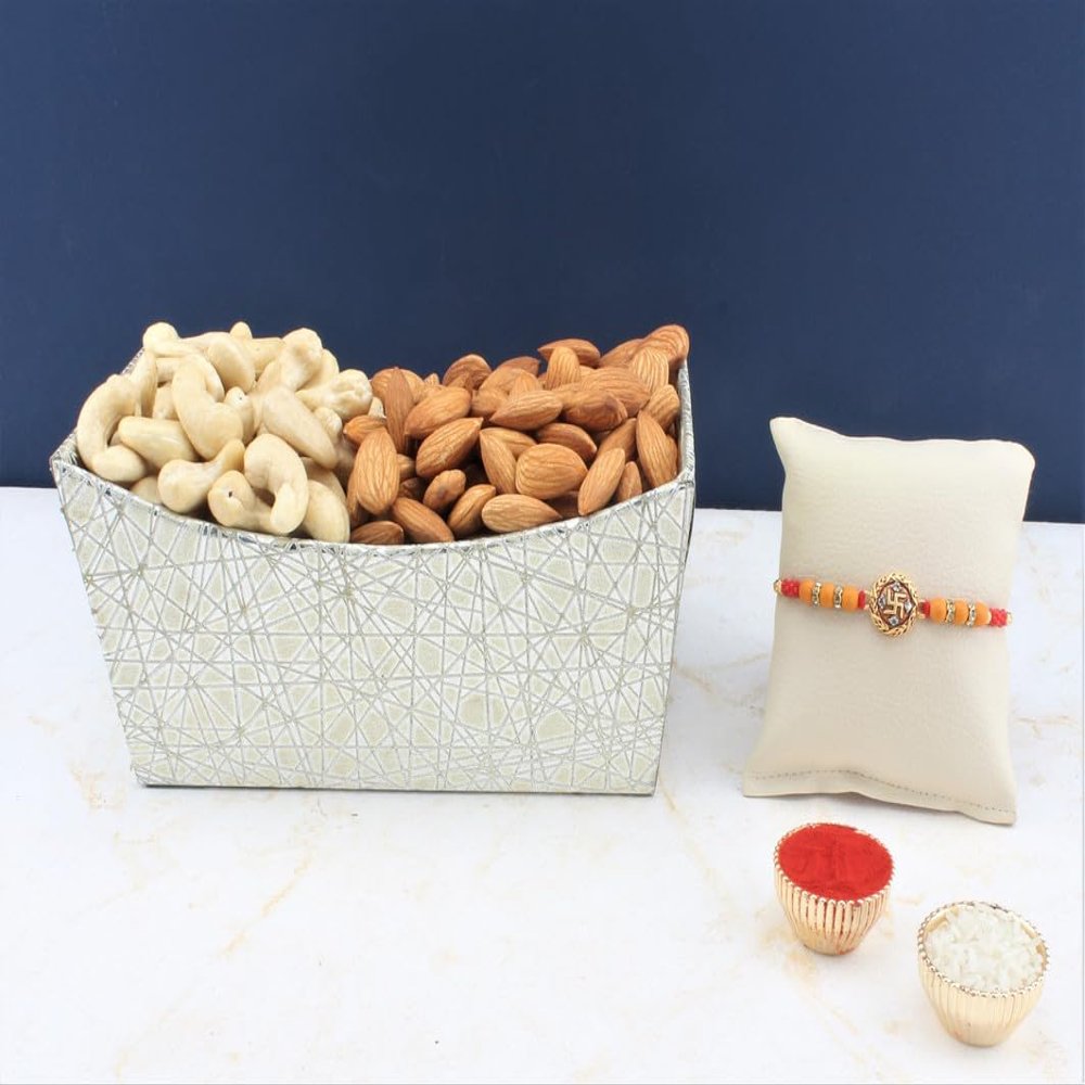 SFU E Com Dry Fruit Hamper For Rakshabandhan Gift | Dry Fruit And Rakhi For Brother | Dry Fruit Basket Hamper | 185