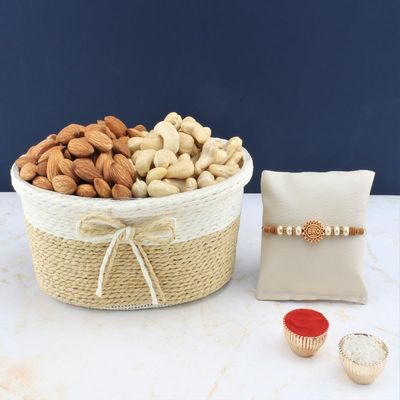 SFU E Com Dry Fruit Hamper For Rakshabandhan Gift | Dry Fruit And Rakhi For Brother | Dry Fruit Basket Hamper | 194