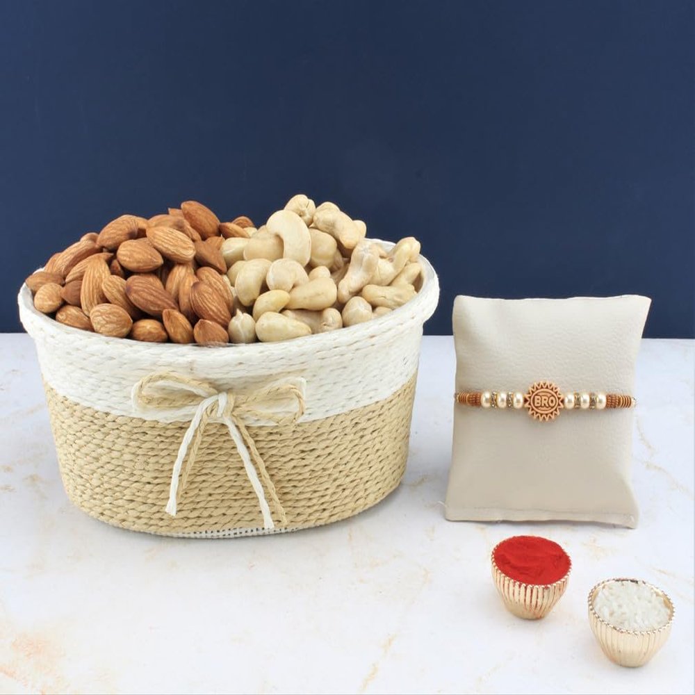 SFU E Com Dry Fruit Hamper For Rakshabandhan Gift | Dry Fruit And Rakhi For Brother | Dry Fruit Basket Hamper | 194