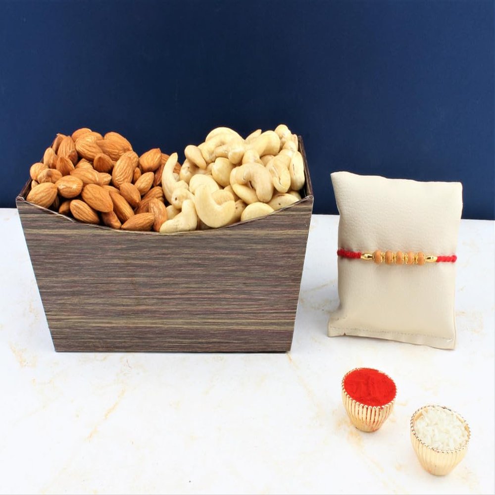 SFU E Com Dry Fruit Hamper For Rakshabandhan Gift | Dry Fruit And Rakhi For Brother | Dry Fruit Basket Hamper | 75