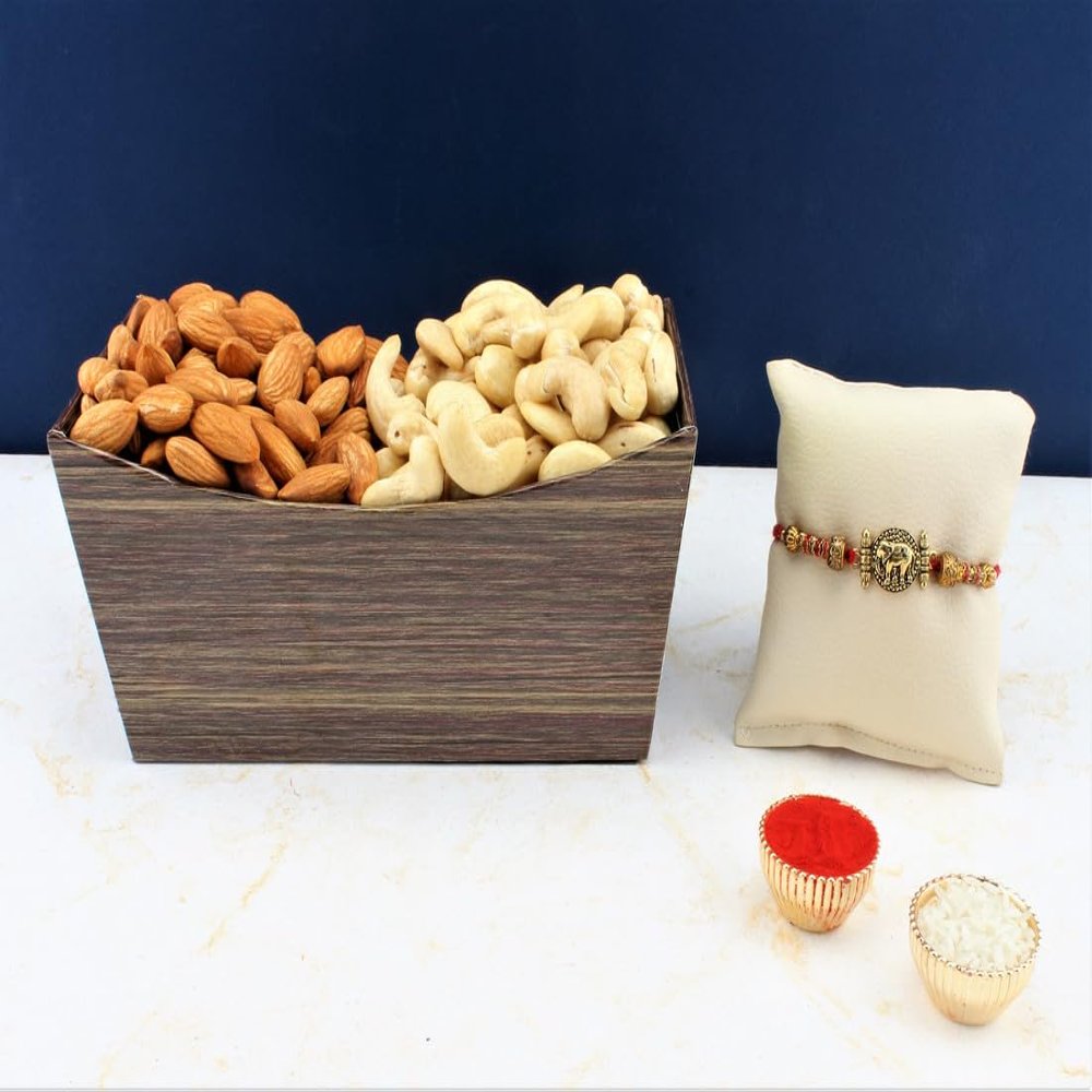 SFU E Com Dry Fruit Hamper For Rakshabandhan Gift | Dry Fruit And Rakhi For Brother | Dry Fruit Basket Hamper | 68