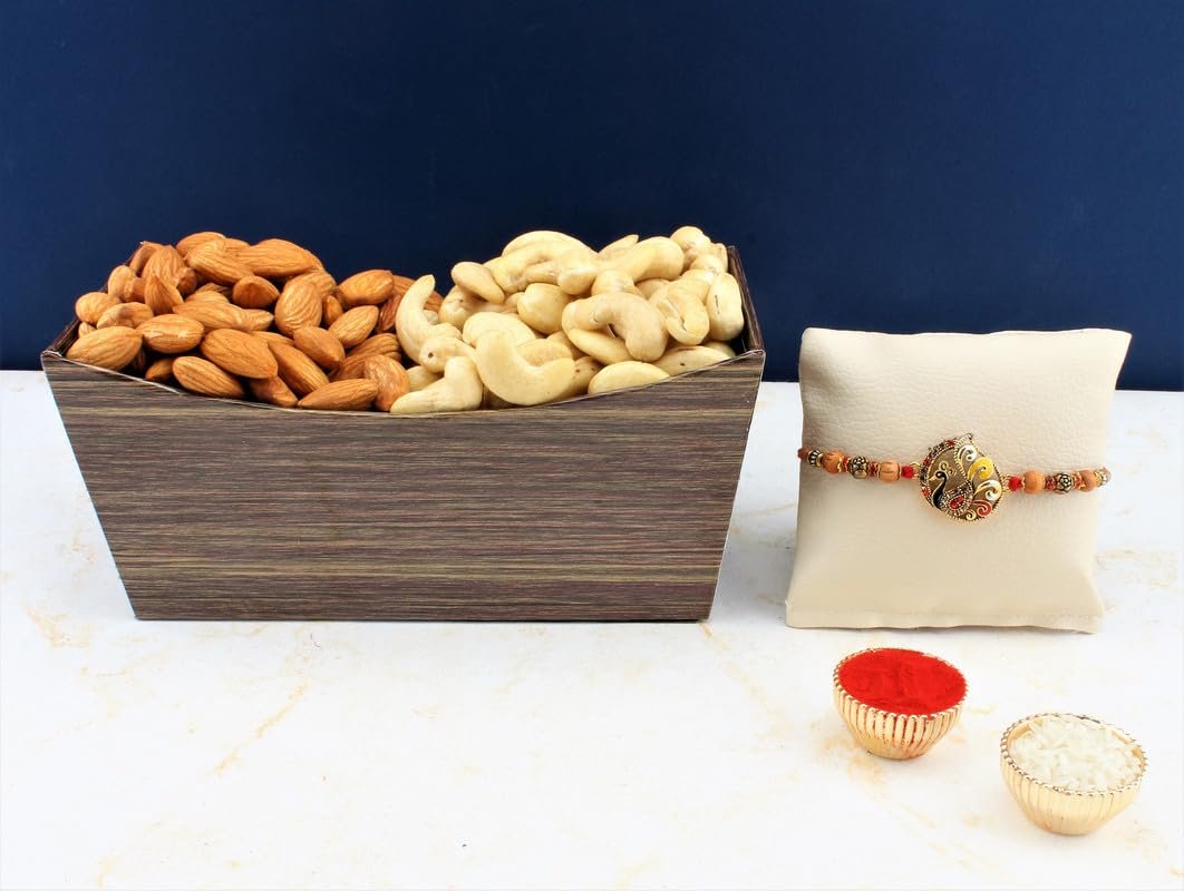 SFU E Com Dry Fruit Hamper For Rakshabandhan Gift | Dry Fruit And Rakhi For Brother | Dry Fruit Basket Hamper | 54