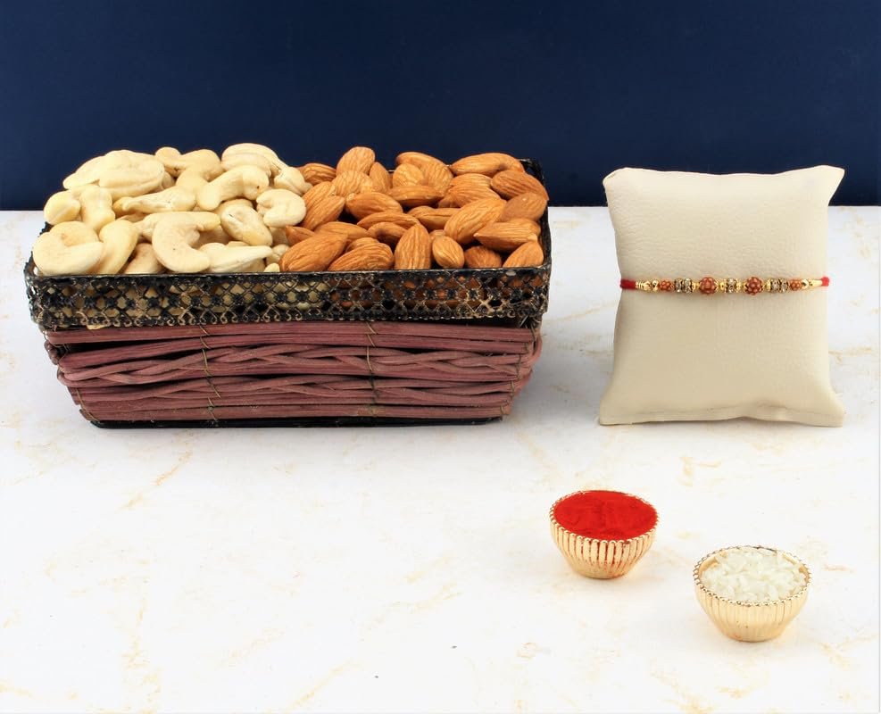 SFU E Com Dry Fruit Hamper For Rakshabandhan Gift | Dry Fruit And Rakhi For Brother | Dry Fruit Basket Hamper | 26