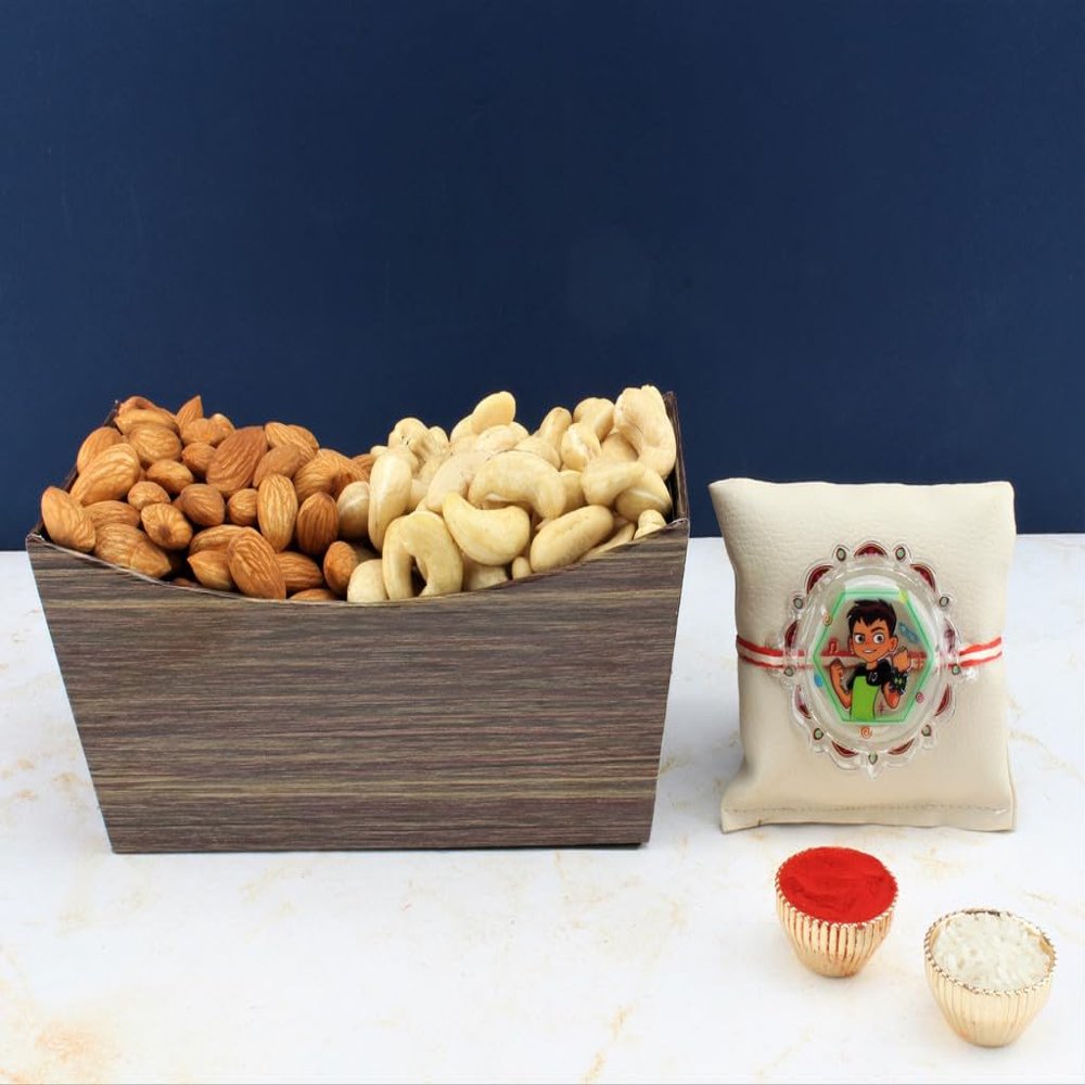 SFU E Com Dry Fruit Hamper For Rakshabandhan Gift | Dry Fruit And Rakhi For Brother | Dry Fruit Basket Hamper | 143