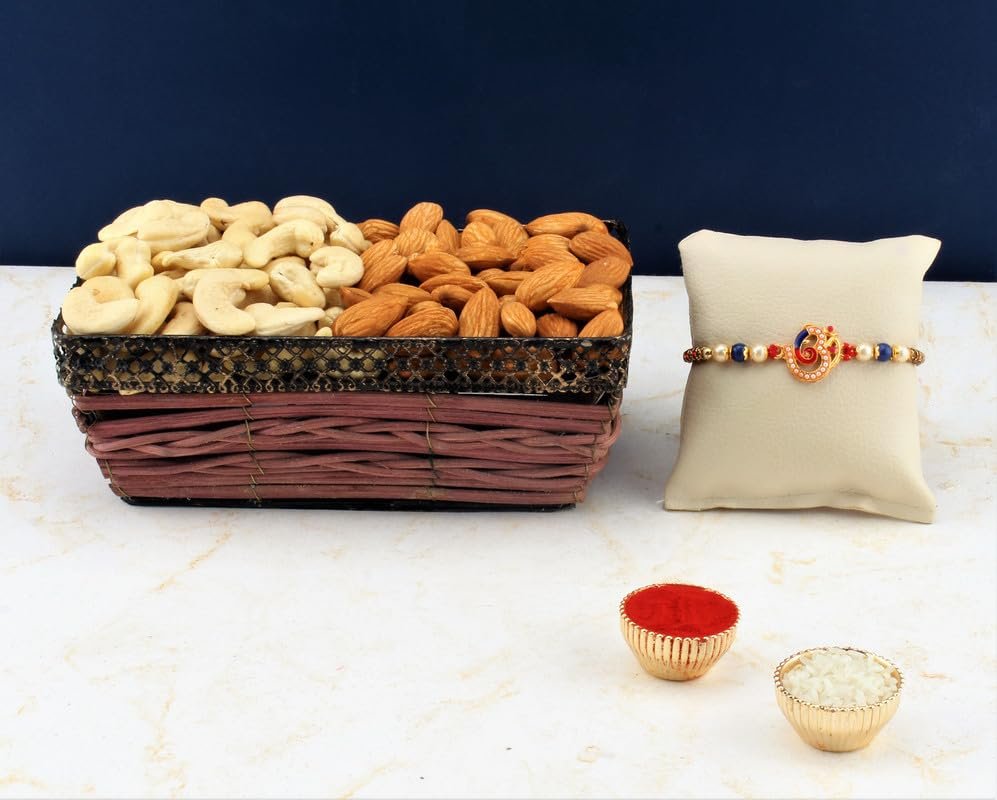 SFU E Com Dry Fruit Hamper For Rakshabandhan Gift | Dry Fruit And Rakhi For Brother | Dry Fruit Basket Hamper | 16