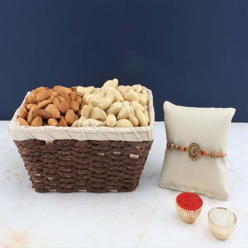 SFU E Com Dry Fruit Hamper For Rakshabandhan Gift | Dry Fruit And Rakhi For Brother | Dry Fruit Basket Hamper | 138