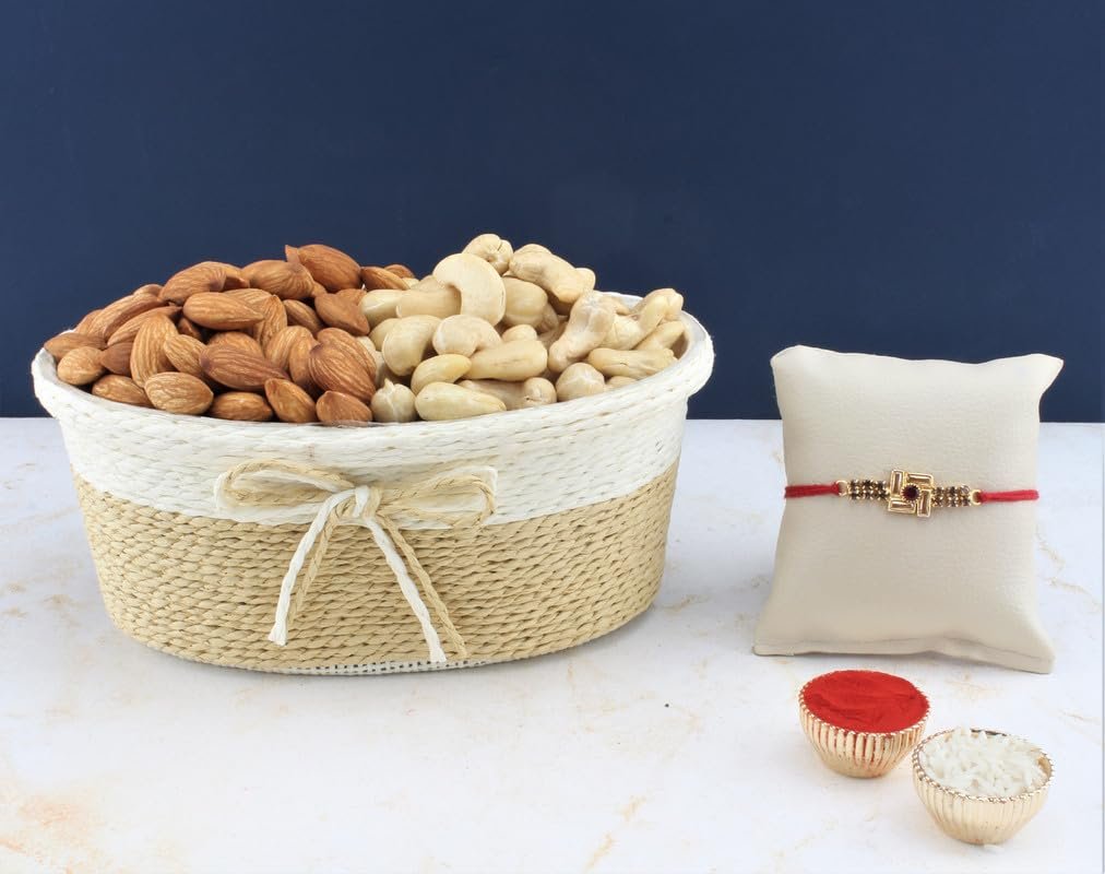 SFU E Com Dry Fruit Hamper For Rakshabandhan Gift | Dry Fruit And Rakhi For Brother | Dry Fruit Basket Hamper | 230