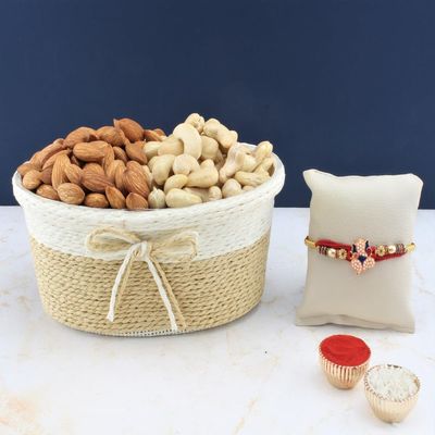 SFU E Com Dry Fruit Hamper For Rakshabandhan Gift | Dry Fruit And Rakhi For Brother | Dry Fruit Basket Hamper | 224