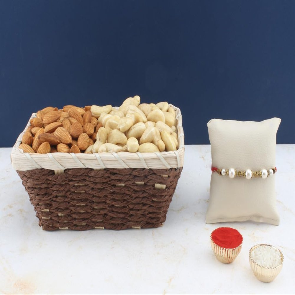 SFU E Com Dry Fruit Hamper For Rakshabandhan Gift | Dry Fruit And Rakhi For Brother | Dry Fruit Basket Hamper | 107