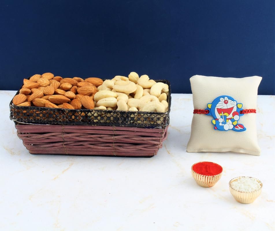 SFU E Com Dry Fruit Hamper For Rakshabandhan Gift | Dry Fruit And Rakhi For Brother | Dry Fruit Basket Hamper | 46