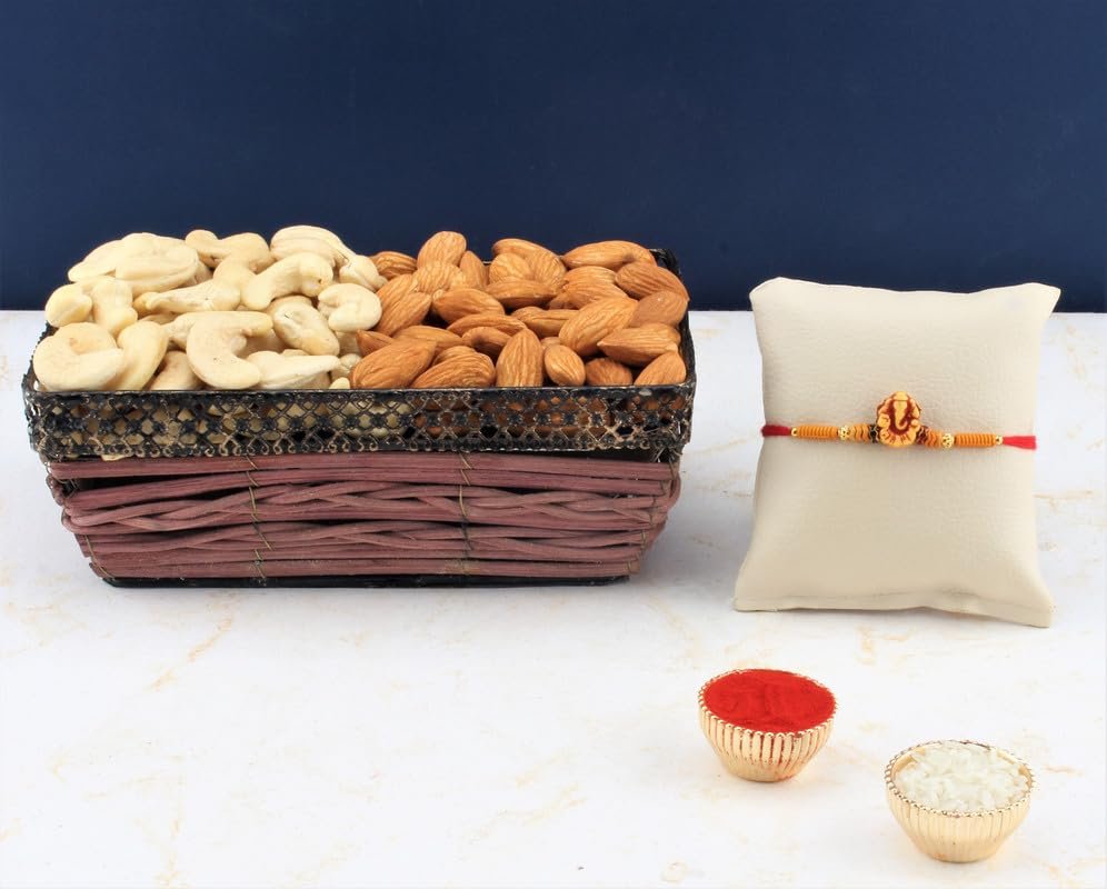 SFU E Com Dry Fruit Hamper For Rakshabandhan Gift | Dry Fruit And Rakhi For Brother | Dry Fruit Basket Hamper | 42