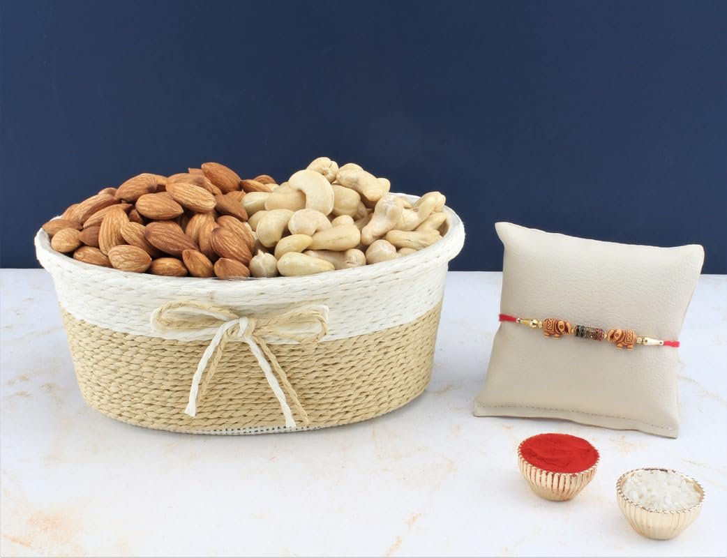 SFU E Com Dry Fruit Hamper For Rakshabandhan Gift | Dry Fruit And Rakhi For Brother | Dry Fruit Basket Hamper | 213