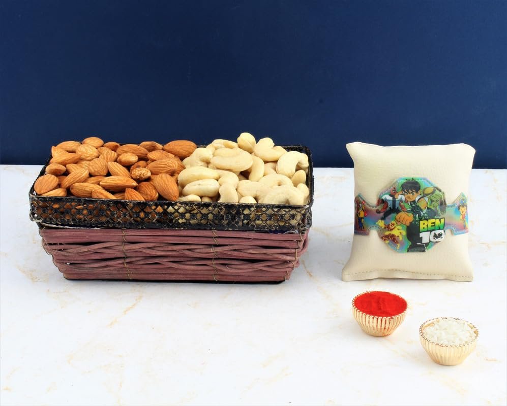 SFU E Com Dry Fruit Hamper For Rakshabandhan Gift | Dry Fruit And Rakhi For Brother | Dry Fruit Basket Hamper | 45
