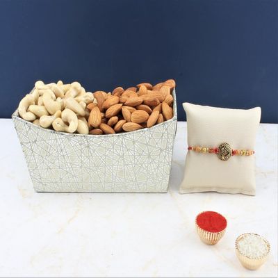 SFU E Com Dry Fruit Hamper For Rakshabandhan Gift | Dry Fruit And Rakhi For Brother | Dry Fruit Basket Hamper | 164