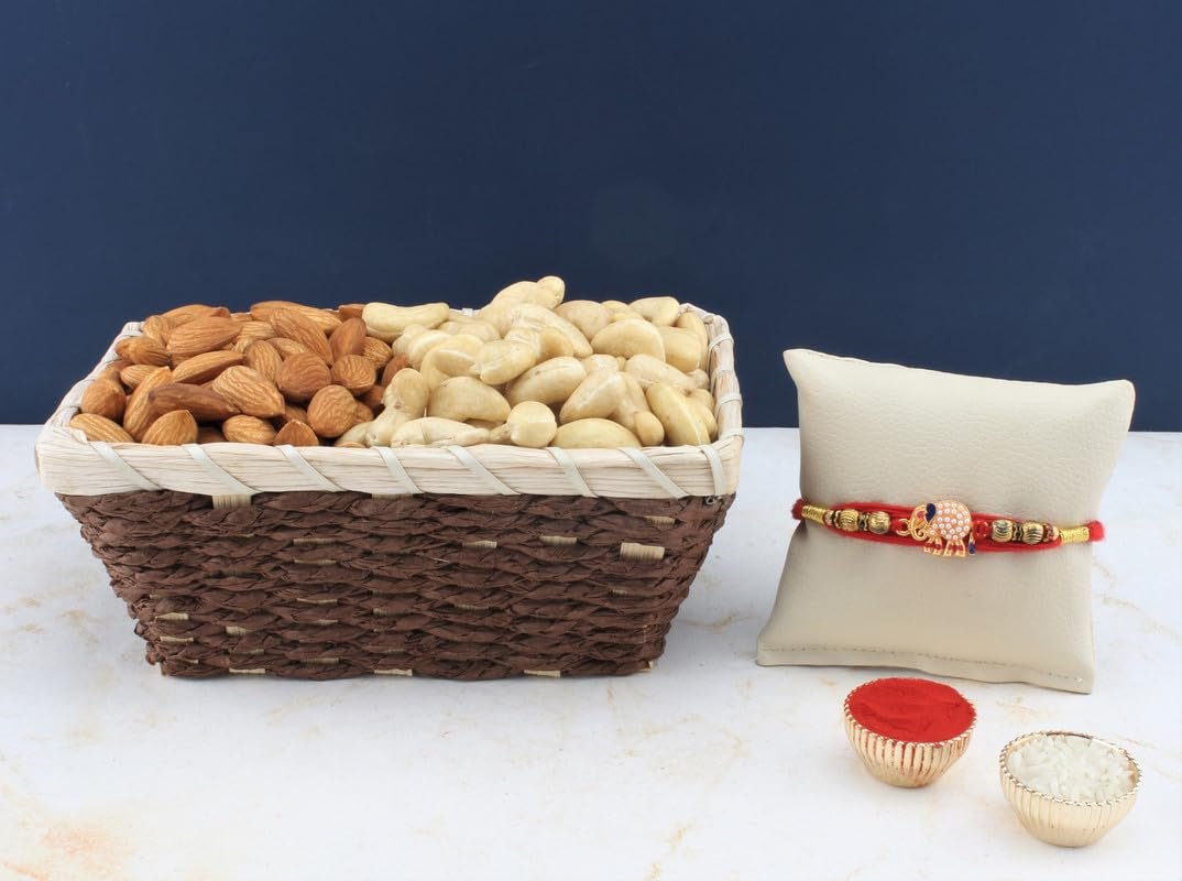 SFU E Com Dry Fruit Hamper For Rakshabandhan Gift | Dry Fruit And Rakhi For Brother | Dry Fruit Basket Hamper | 128
