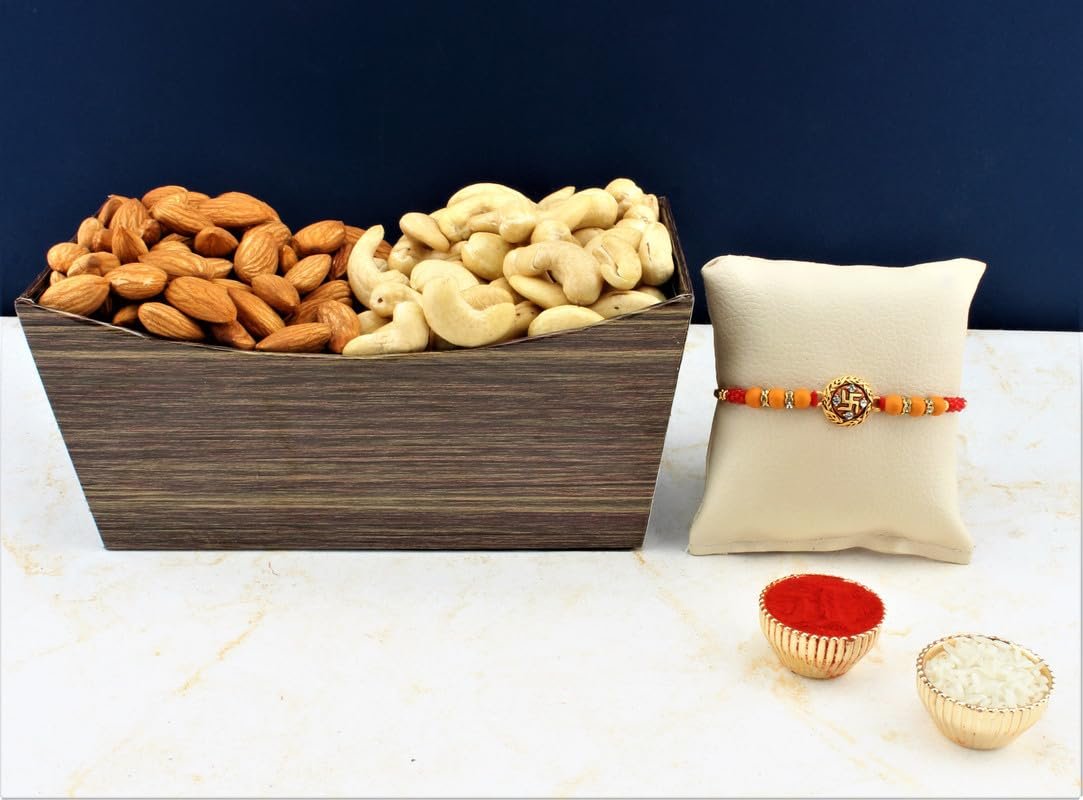 SFU E Com Dry Fruit Hamper For Rakshabandhan Gift | Dry Fruit And Rakhi For Brother | Dry Fruit Basket Hamper | 52