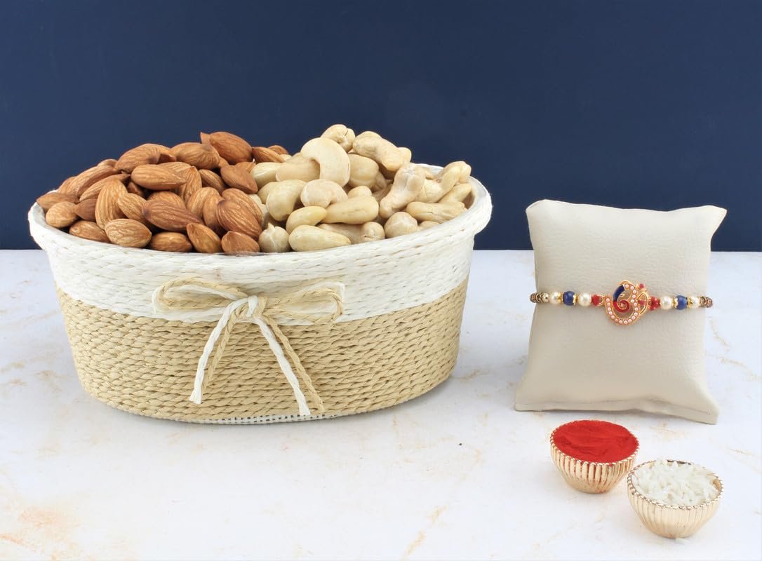 SFU E Com Dry Fruit Hamper For Rakshabandhan Gift | Dry Fruit And Rakhi For Brother | Dry Fruit Basket Hamper | 222