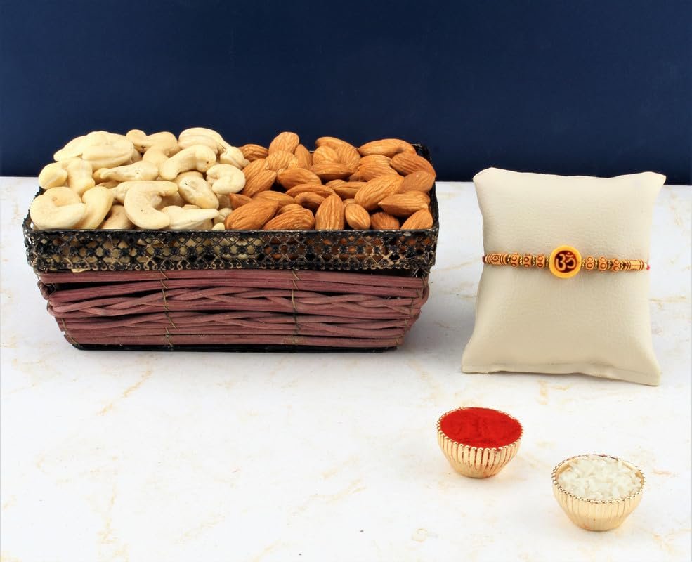 SFU E Com Dry Fruit Hamper For Rakshabandhan Gift | Dry Fruit And Rakhi For Brother | Dry Fruit Basket Hamper | 38