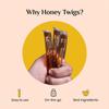 Honey Twigs Honey Himalayan Multi Floral Honey and Ginger, 480g(240g + 240g - 60 Twigs) | Infused with Healthy Ingredients | No Added Color | No Preservatives view 4