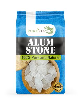 Organic Alum Stone, Fitkari Stone (900 Gram) | Phitkari, White Crystal Stones, Fitkari For Skin Tightening And Glowing Skin,Vastu,Shaving,Teeth,Water Purification