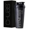 CHUBS Fitness Series Protein Shaker/Bottle For Men And Women. (Black) 700 ml, Plastic view 1
