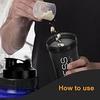 CHUBS Fitness Series Protein Shaker/Bottle For Men And Women. (Black) 700 ml, Plastic view 4