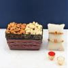 SFU E Com Set Of 2 Rakhi With Dry Fruit Hamper For Rakshabandhan Gift | Dry Fruit And Rakhi For Brother | Dry Fruit Basket Hamper | 04 view 1